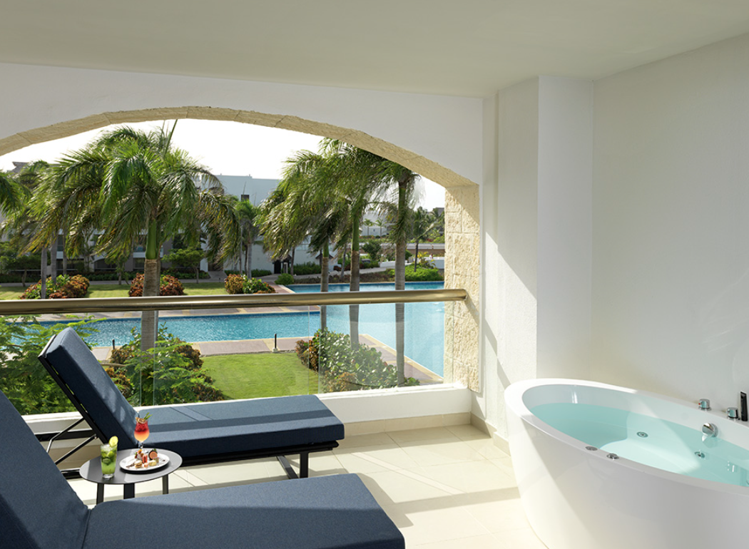 Resort room balcony